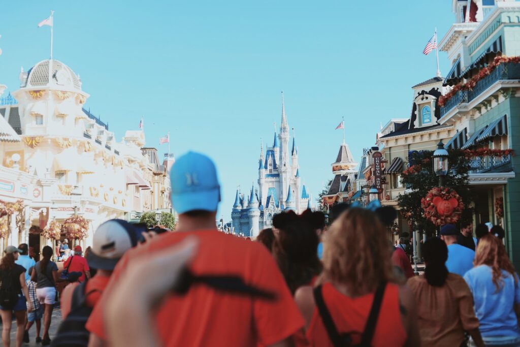photo of a crowed Disney World main street