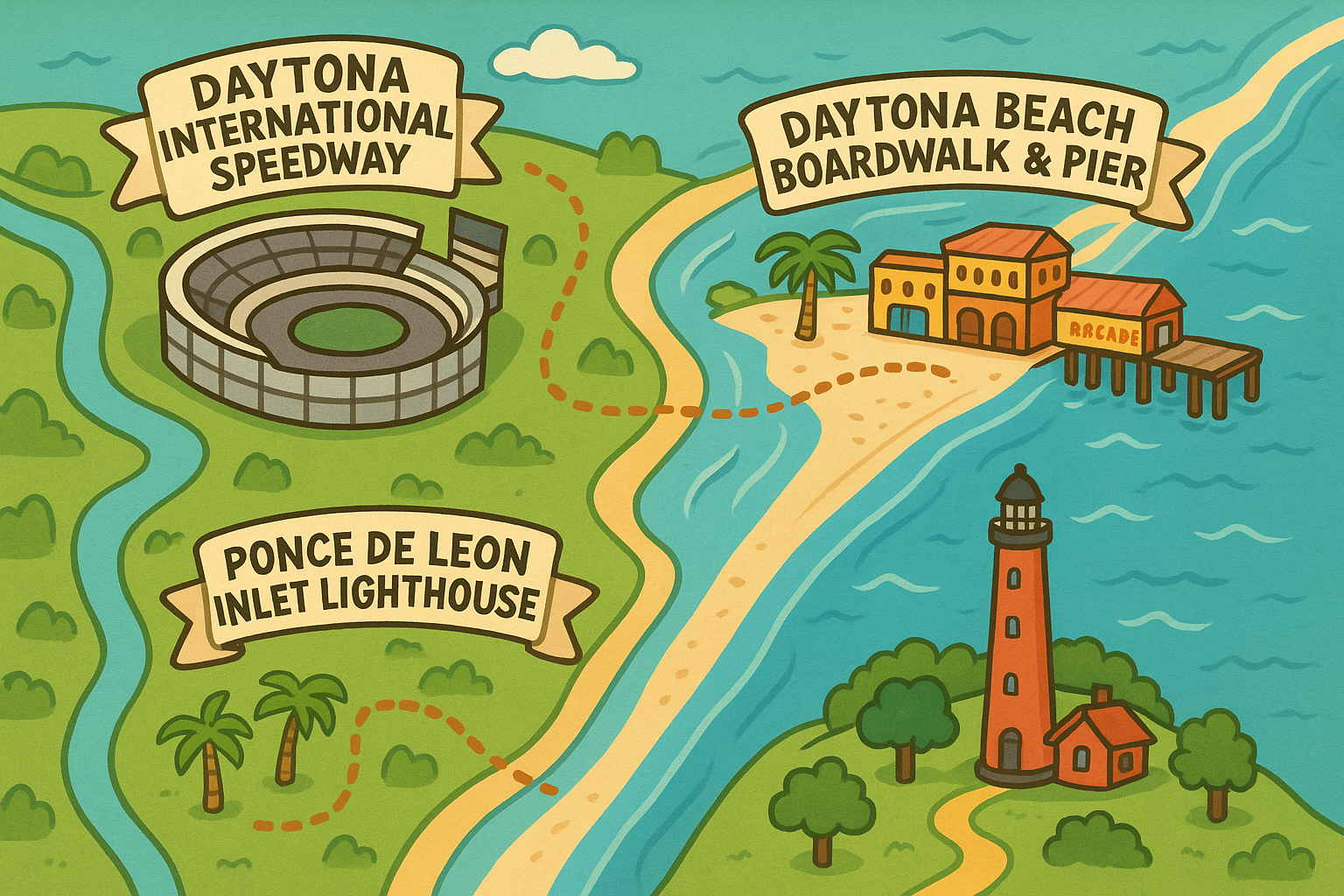 How Far from Orlando to Daytona Beach Drive